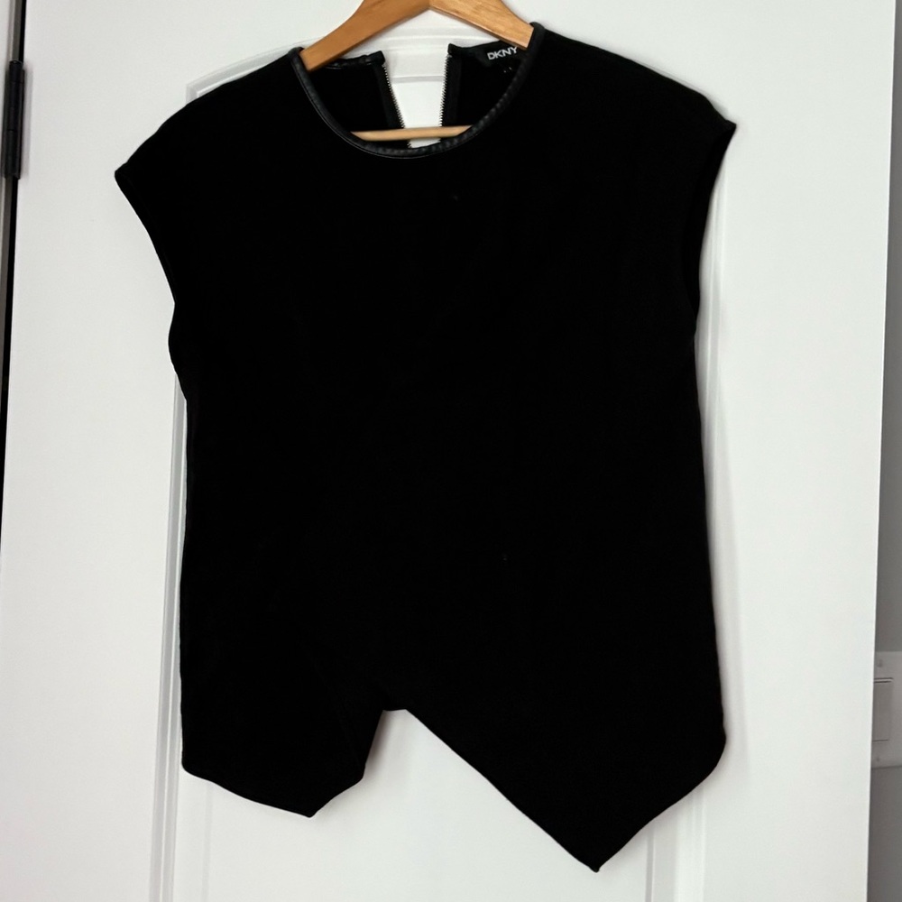 Black asymmetrical top